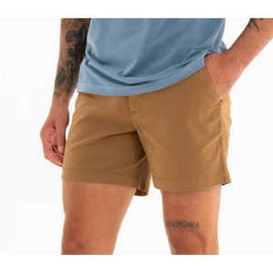 Bearbottom Camel Twill 5.5" Stretch Shorts - Size M